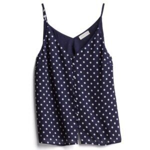 NEW Sophie Rue Stitch Fix Leisha 3-Button Polka Dot Cami Sz. L